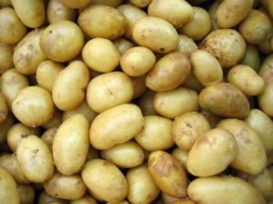 bunch of fresh potatoes