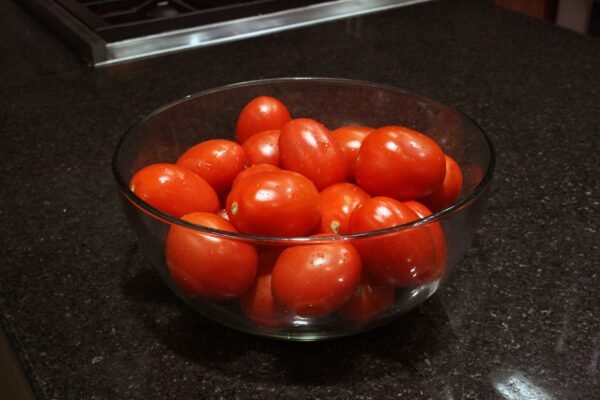 fresh tomatoes in a bowl