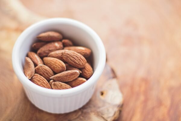 almonds in a cup